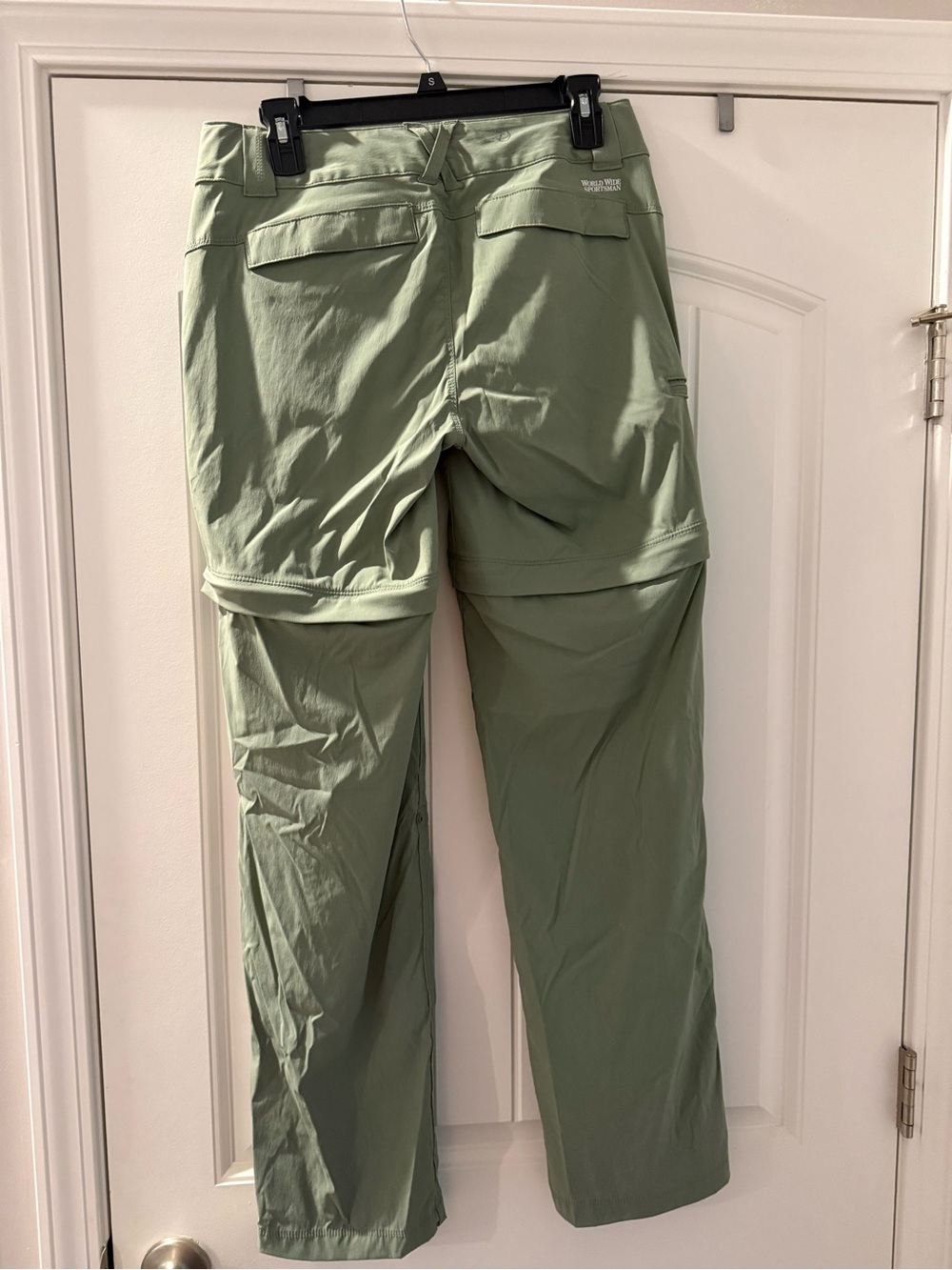 Bass Pro Shops Women's Convertible Cargo Pants in Light Olive Green - Picture 2 of 5